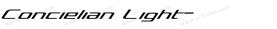 Concielian Light字体转换